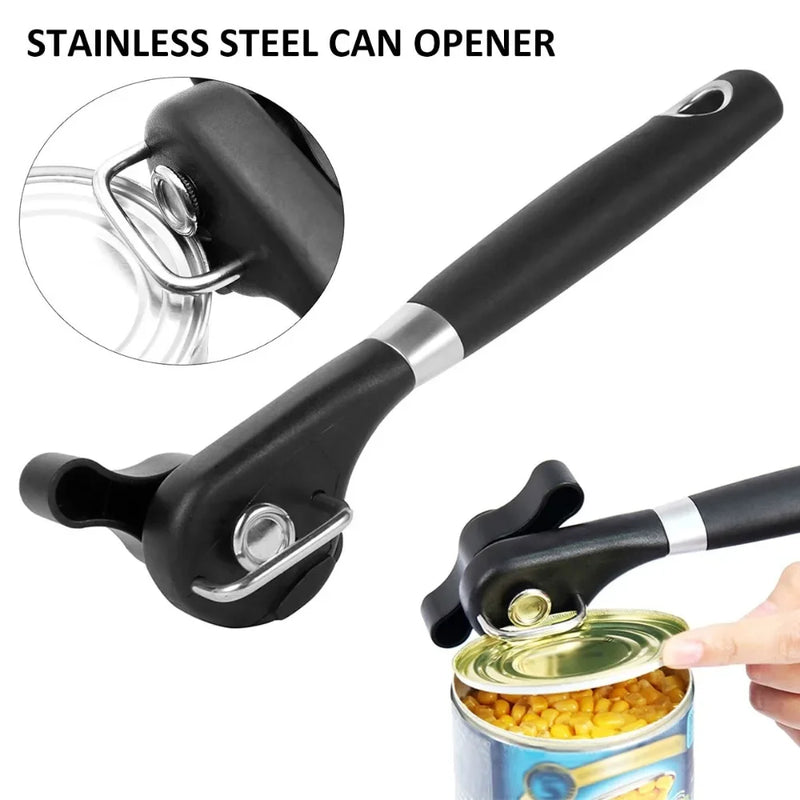 Cutelio Multifunktionaler Dosenöffner Edelstahl | Seitenschneider mit glattem Rand | Sicher & ergonomisch | 22 × 6 cm