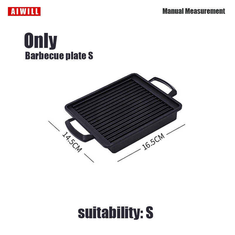 Koarento Tragbarer Holzkohlegrill | Koreanischer Tischgrill für Outdoor & Haushalt | Wiederverwendbar & Kompakt | Ideal für BBQ & Camping