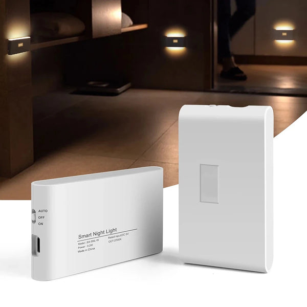 Noira SenseLight LED Nachtlicht mit Bewegungssensor | 3 Modi & Magnetbefestigung | USB-C Ladefunktion | 400mAh Akku