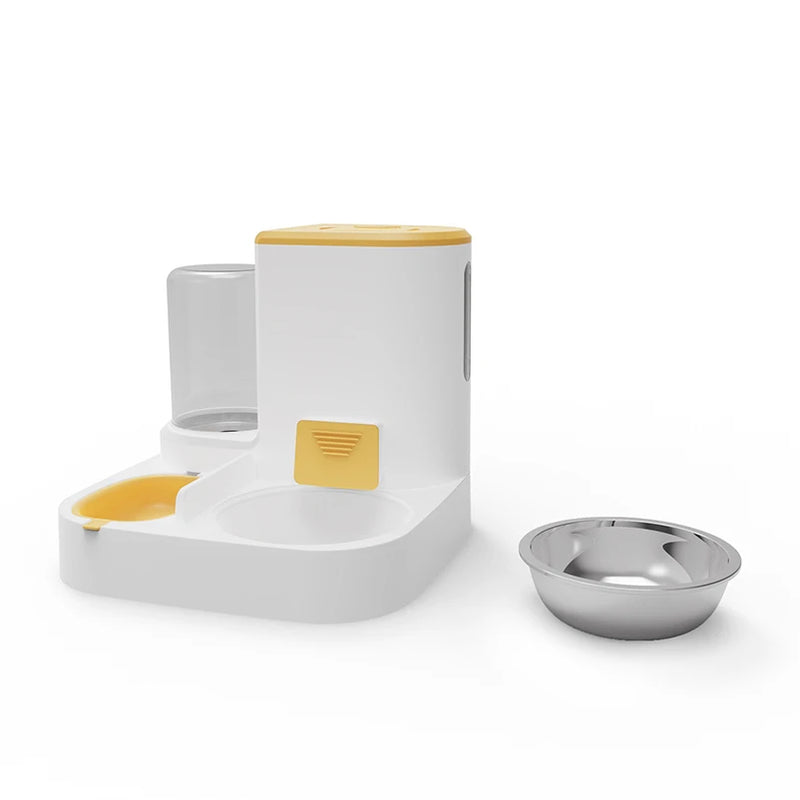 Feedipet Futter- & Wasserspender für Katzen & Hunde | Automatische Nachfüllung | 2-in-1 Napf-Set