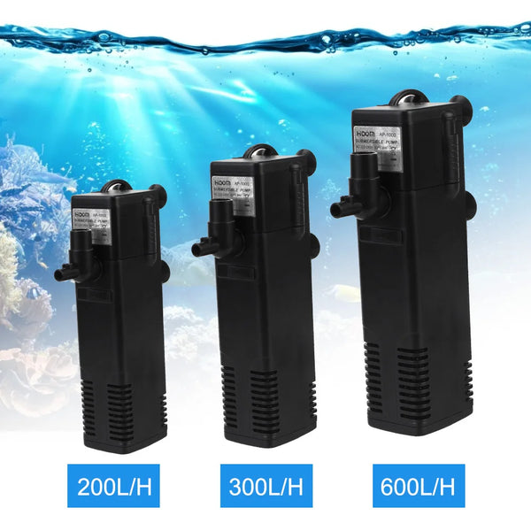 AquaThero Wasserfilterpumpe für Aquarien | Tauchsaugpumpe mit Filter & Sauerstoffzufuhr | Für Süß- & Salzwasser | EU-Stecker