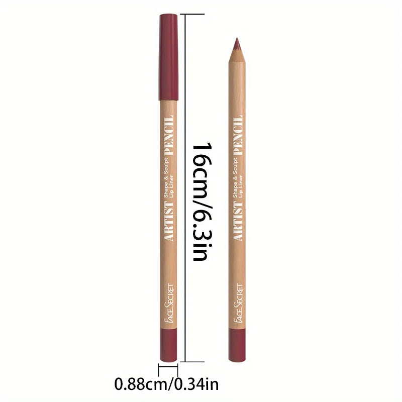 3er-Set Lippenkonturenstift & Lippenstift Velvéra Kiss | Matt & Wasserfest | Langanhaltend | Samt-Finish | Perfekt als Geschenk