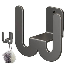 Wand-Schuhhalter Minimura FlexHook | Slipper-Organizer aus Carbonstahl | Platzsparende Aufbewahrung für Flur, Bad & Schlafzimmer | 8,5 × 8,6 × 4,5 cm