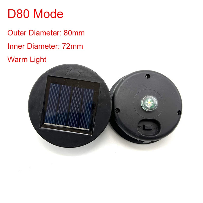 LumiDeck Solar-Deckel Lichterkette | Wasserdicht & Lichtgesteuert | Für Glasdeko & Gartenbeleuchtung