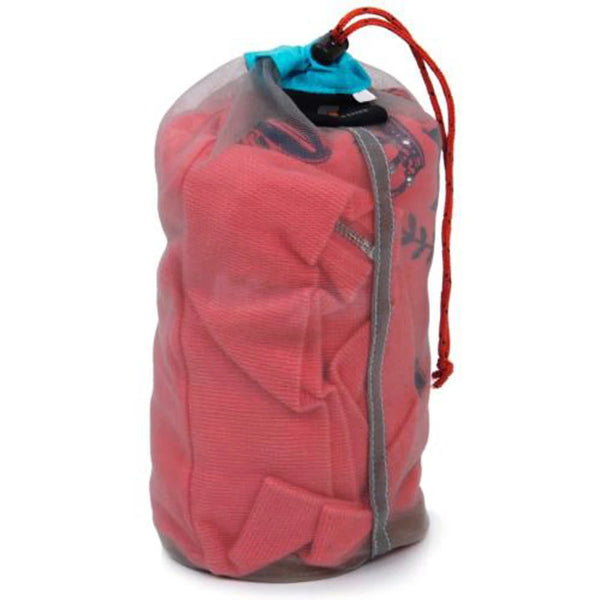 TrekSack MeshLite Ultraleichter Netzbeutel | Atmungsaktiver Packsack mit Kordelzug | Verschiedene Größen S–XXL | Für Wandern, Camping & Reisen
