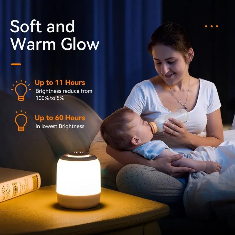 LUMINA TOUCH LED-Tischlampe | Tragbar & Dimmbar | Touch-Steuerung | Für Schlafzimmer & Kinderzimmer