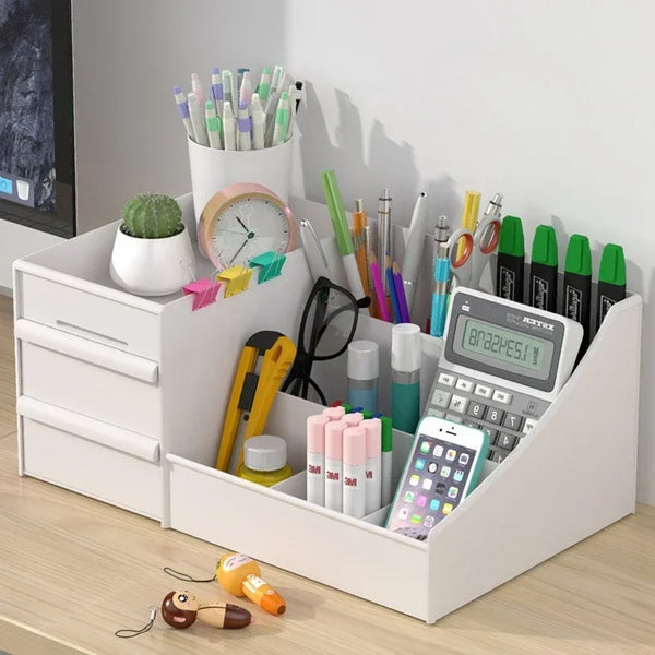 Cosmevo Kosmetik-Organizer mit Schubladen | Kompakte Schminkaufbewahrung für Bad & Schminktisch – Weiß, mobil & leicht zu reinigen