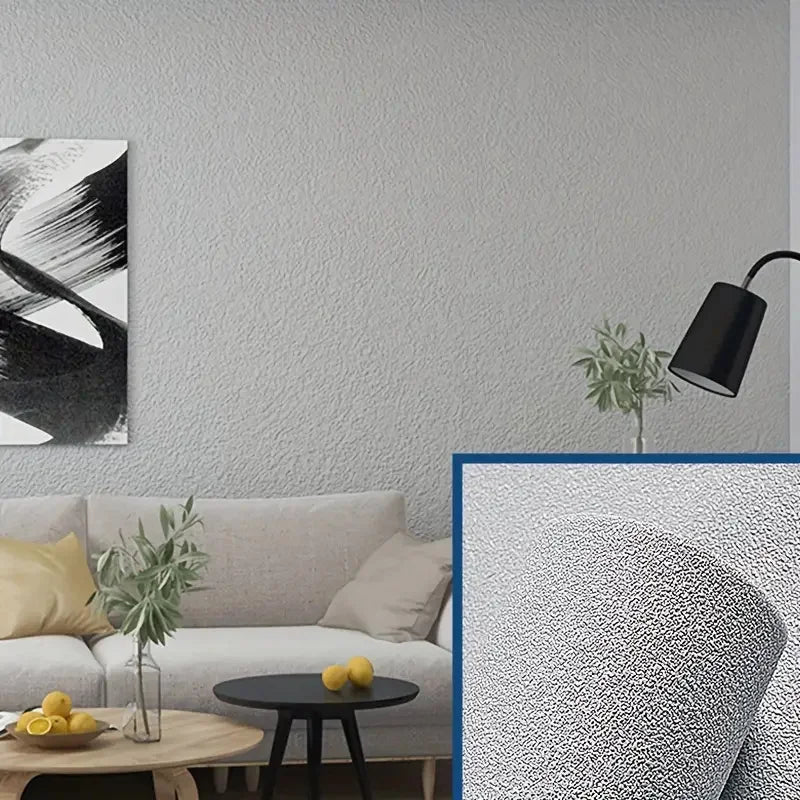 Selbstklebende 3D-Leinen-Tapete Linovera | Wasserfest, Schimmelresistent & Stoßdämpfend | Ideal für Wohnzimmer, Schlafzimmer & Küche