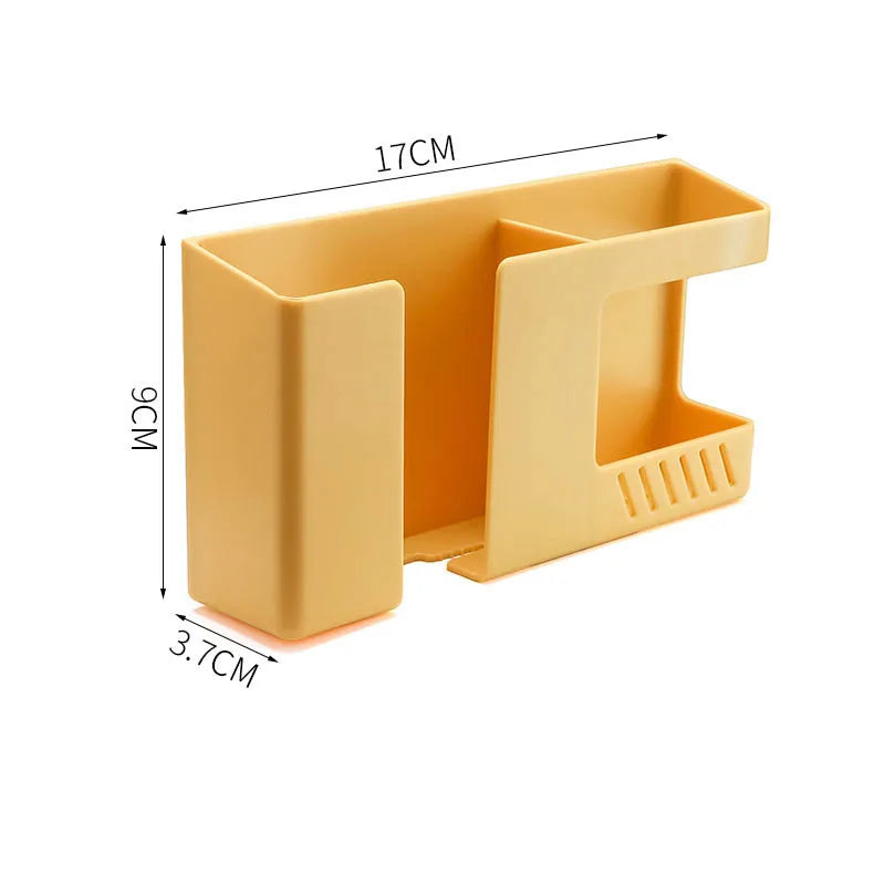 Holdoro Wandhalterung ohne Bohren | Multifunktionale Fernbedienungs- & Handyhalterung mit Haken – 17×9×3,8 cm