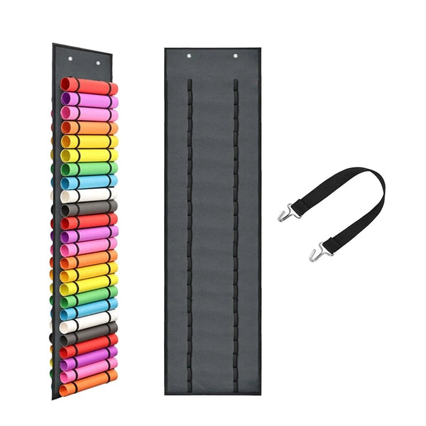 CraftRoll Keeper Vinyl-Rollenhalter mit 48 Fächern | Hängender Organizer für Bastelzimmer & Werkstatt | Platzsparende Aufbewahrung | 33 × 113 cm