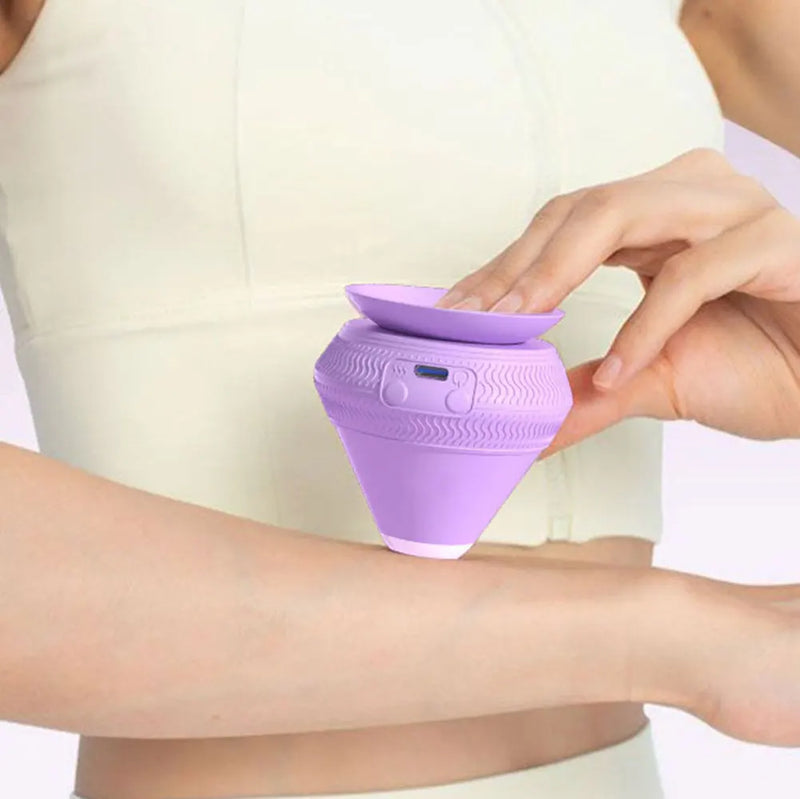 Vibrations-Massageball FlexiVibe | USB-wiederaufladbar | Wärme- & Vibrationstherapie | Silikon | Tragbar & Selbsthaftend