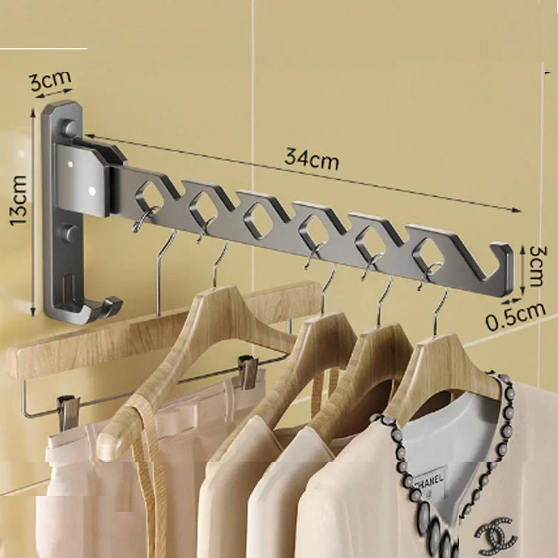 RaumFlex Wand-Wäscheständer | Faltbar & Verstellbar | Platzsparend & Belastbar | Ideal für Kleidung & Handtücher