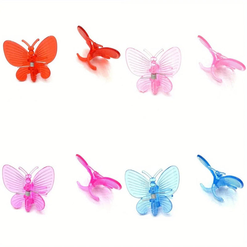 FloraFix 30 Stück Orchideen- & Pflanzenclips | Bunte Schmetterlings-Clips | Für Rankhilfen & Pflanzenstütze | Kunststoff