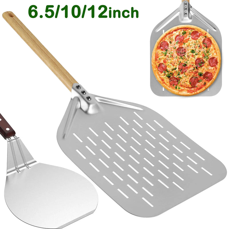 BakeLifter | Pizzaheber mit Holzgriff | Antihaft & Leicht | Für Pizza, Brot & Kuchen | 16,5–30 cm