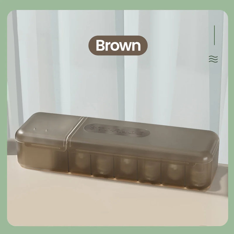 Kabelbox OrdiTidy | 7-Fächer Organizer für Ladekabel & Zubehör | Wiederverwendbar & Kompakt | Für Zuhause & Reisen