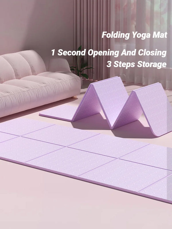 YogaMat FlexFold | Faltbar & Leicht | Beidseitig Rutschfest | Umweltfreundliches TPE