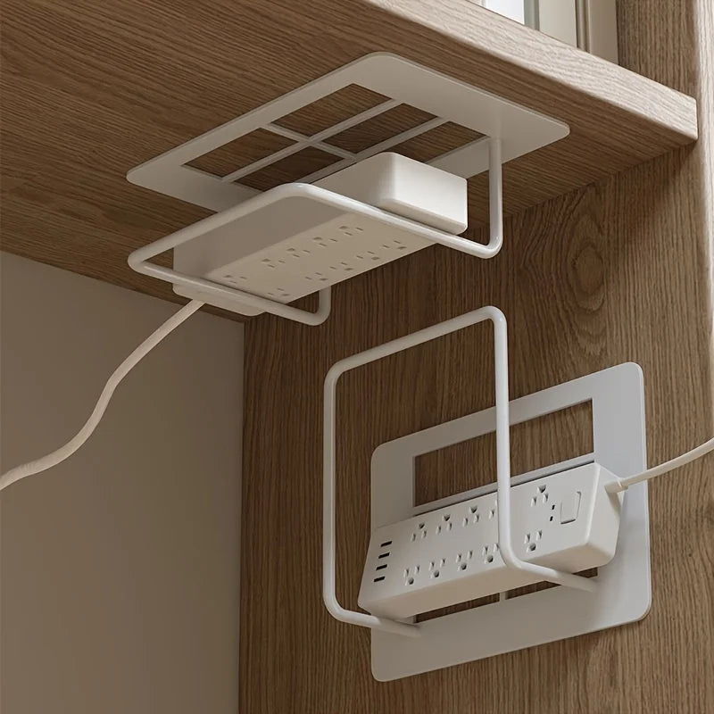 WLAN-Router-Halterung AirMount EasyFix | Wandmontage ohne Bohren | Weißes Gusseisen | Multifunktionales Regal