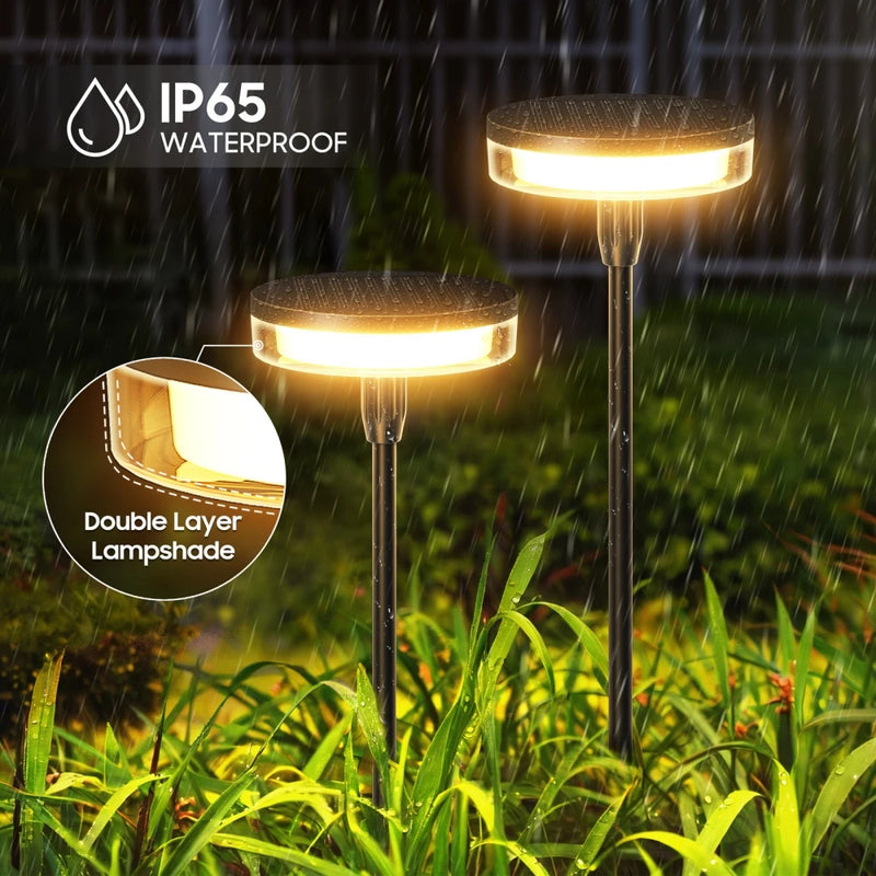 Solar-Gartenleuchte LuminVento | Wegbeleuchtung mit Windschlenker | Automatisches Ein/Aus | IP65 Außenlicht