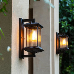 Lichtverra Außenwandleuchte Metall | Wetterfest IP65 | E27 Fassung | Für Garten, Tor & Terrasse