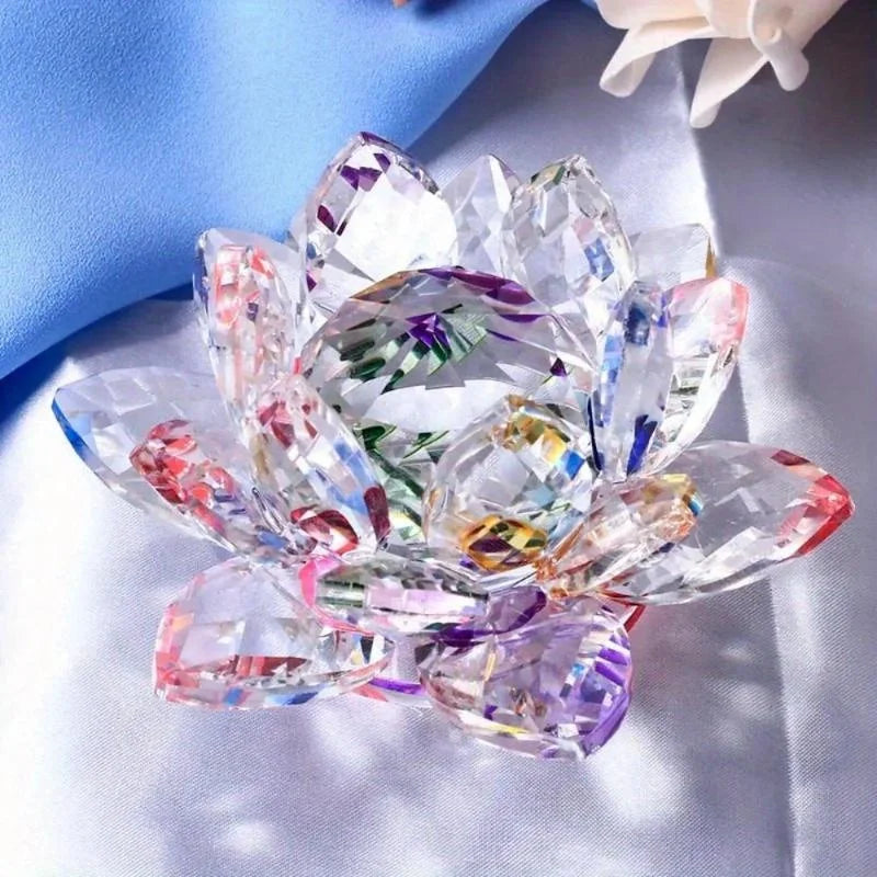 Lotus Kristall Blume | Feng Shui Dekoration | Symbol für Glück & Harmonie