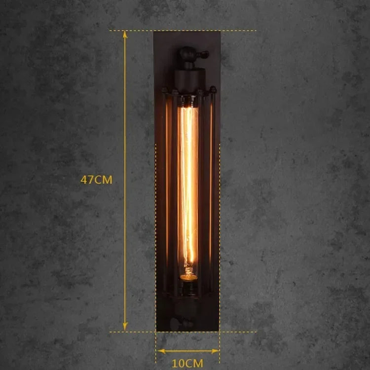 Wandleuchte RetroLume | Vintage Edison Design | E27 Fassung | Industrie-Stil für Innenräume