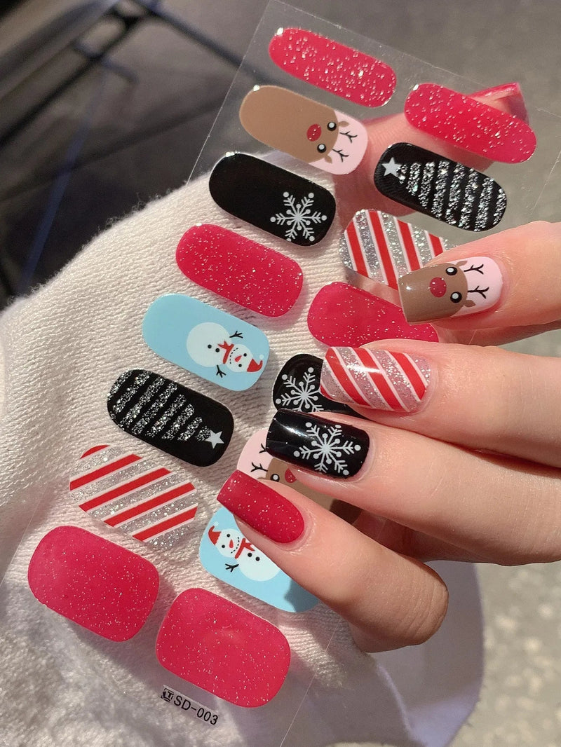 GlitzNail – Festliche Weihnachtsnägel Schnell, Komplett Ohne Salon