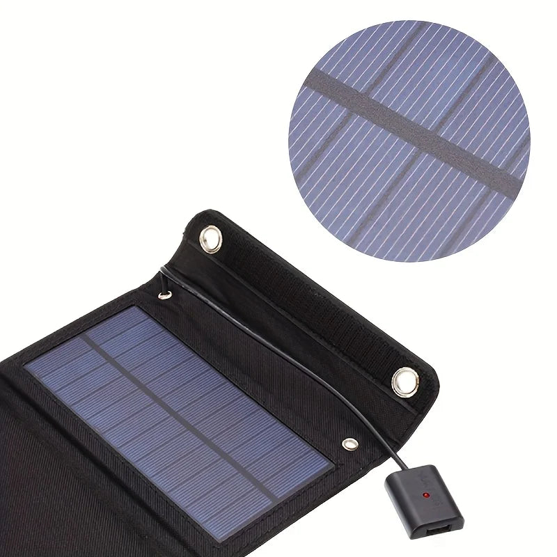 Solivon FoldCharge 60 | Faltbares Solarpanel 30W | USB-Ausgang | IP65 Wasserdicht | Monokristallin mit LED-Ladeanzeige