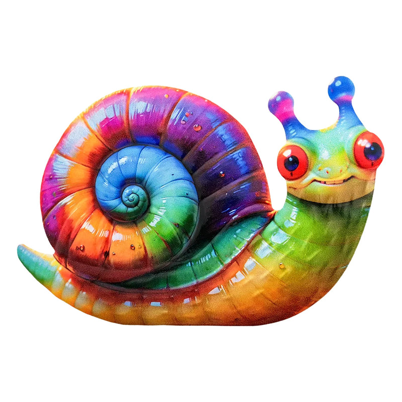 Gartentiva Metall-Wanddeko Schnecke | Wetterfeste Gartendeko aus Metall | Für Zaun, Terrasse & Innenräume | 21,5 × 13,5 cm
