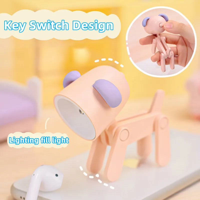 Lumibuddy Mini-Nachtlicht | Hund & Reh Design | Warmes LED-Licht | Batteriebetrieben | 8–9,6×5,5 cm