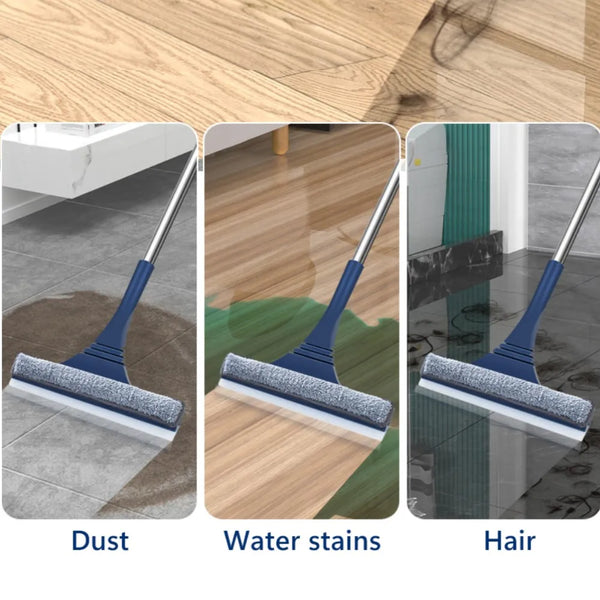 FensterFlex 2-in-1 Fensterreiniger | Verstellbarer Teleskopstiel | Wischer & Mikrofaser-Mopp | Für Fenster, Glas & Rahmen