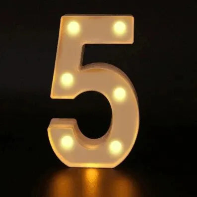 LED Buchstaben Lampe | Luminous Alphabet Light | Warmweiß & Batteriebetrieben | Hochzeit, Geburtstag & Partydeko