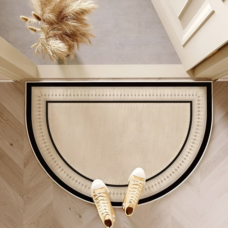 Liora Halbkreis-Türmatte | Rutschfest & Schmutzabweisend | Modernes Design | Für Innen & Außen