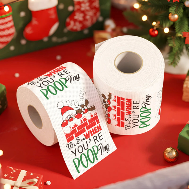 Weihnachts-Toilettenpapier FestivaRoll | Lustiges Motivpapier | Frohes Neues Jahr 2026 | Deko & Partybedarf