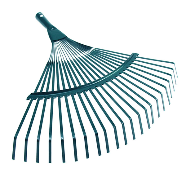 TerraPro Laubrechen Kopf Ersatz | 22-Zinken Gartenrechen aus Karbonstahl | Rostgeschützt & Langlebig | Für Gartenarbeit & Landschaftsbau