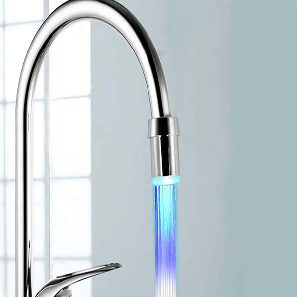 LED Wasserhahnbeleuchtung AquaLume | Farbwechsel durch Wasserdruck | Ohne Batterien | Ø 2,5 cm