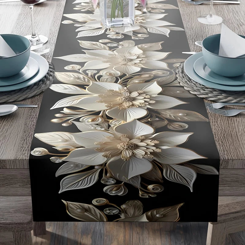 Virelia Tischläufer | Polyester & Pflegeleicht | Kariertes Design | Indoor & Outdoor | 90–275×33 cm