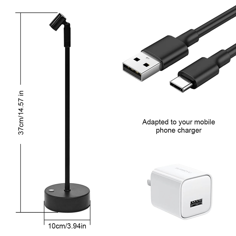 Atmosphäre Lampe LumoSense | LED & USB Ladefunktion | Touch Dimmbar | Minimalistisches Vintage-Design
