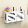 Netvora WallRack Wandregal für WLAN-Router & TV-Zubehör | Kabelbox mit Belüftung | Weiß | Wasserdicht & Geruchsfrei