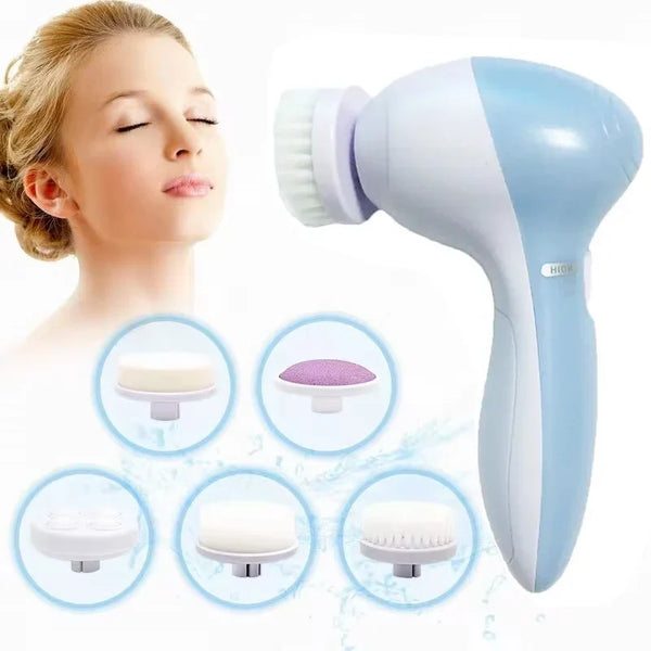 Gesichtsreinigungsgerät LUMISANA 5-in-1 | Reinigung, Massage & Peeling | Kabellos & CE-zertifiziert | Kompakt & leistungsstark