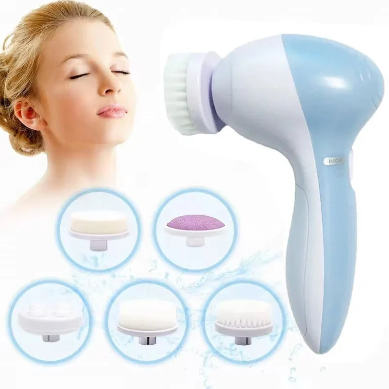 Gesichtsreinigungsgerät LUMISANA 5-in-1 | Reinigung, Massage & Peeling | Kabellos & CE-zertifiziert | Kompakt & leistungsstark