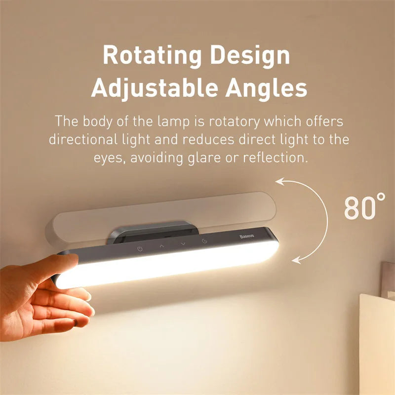 LUMINA MAG Desk Light | Magnetisch & Stufenlos Dimmbar | Wiederaufladbar | Augenschonend