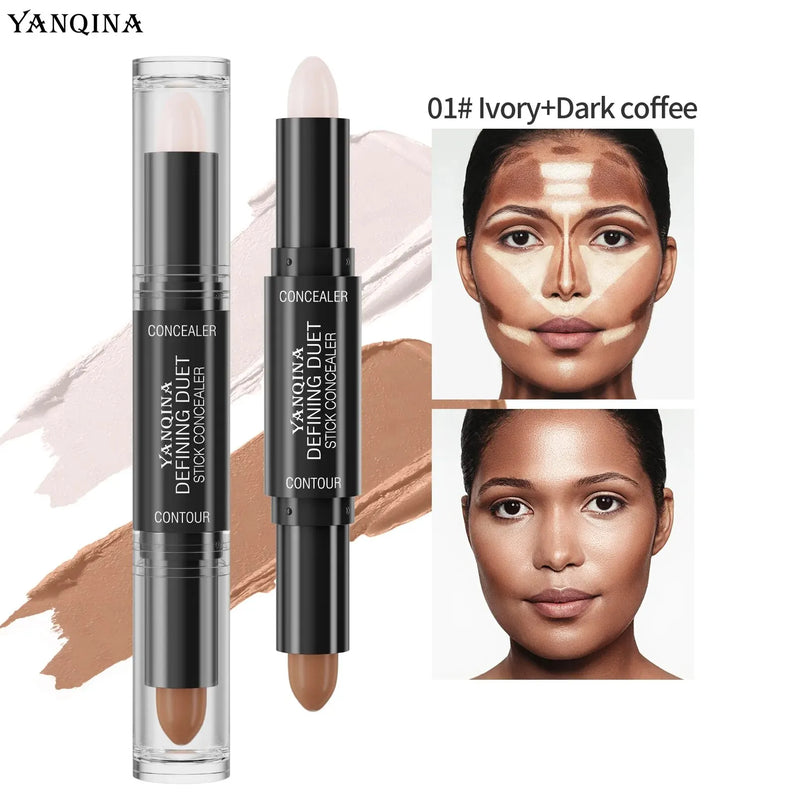 Contour & Highlighter Stick DuoGlow | 2-in-1 Creme-Stick | Wasserdicht & Natürliches Finish | Für alle Hauttöne