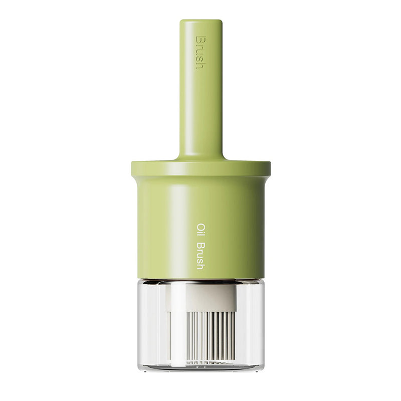 Grilliva Ölspender mit Silikonpinsel | Hitzebeständig & Staubgeschützt | 2-in-1 Flasche für Öl, Saucen & Marinaden | 300 ml