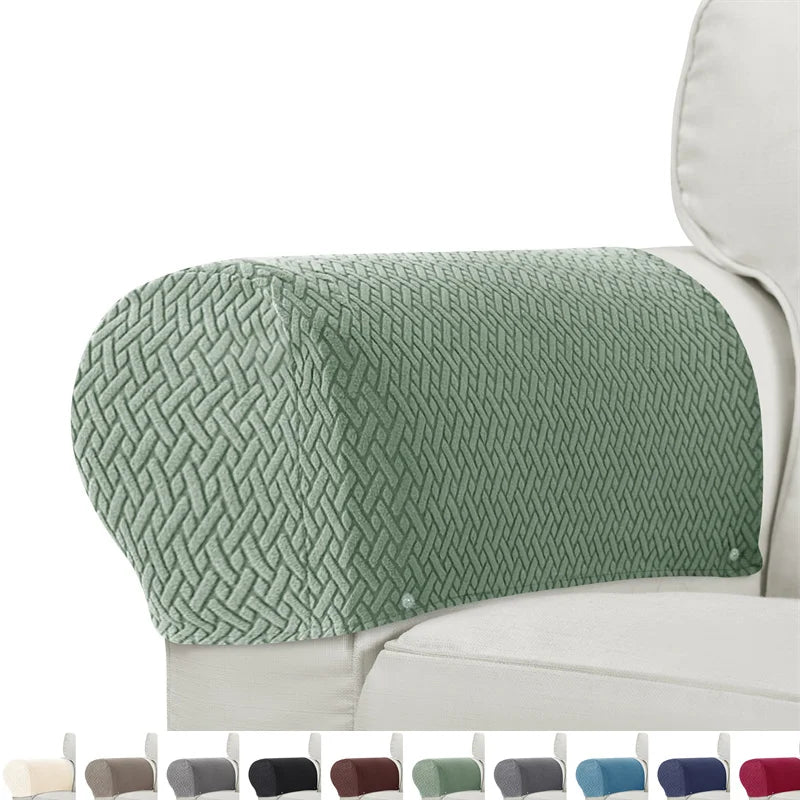 2er-Set Sessel- & Sofa-Armlehnenbezüge Armluxe | Jacquard-Stoff | Staub- & Schmutzschutz | Rutschfest & Waschbar