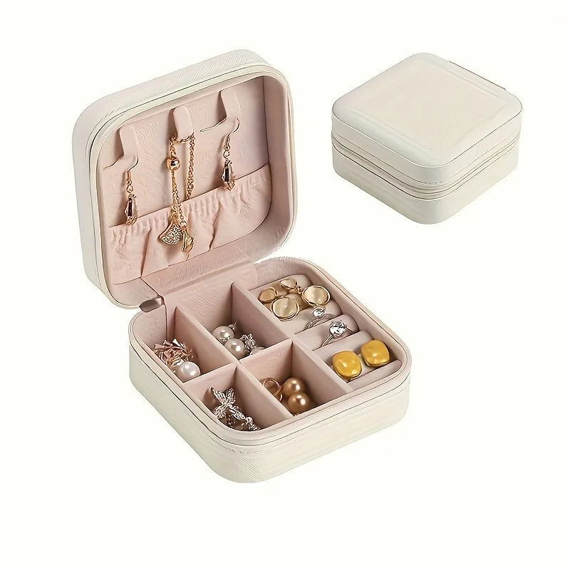 Schmuckorganizer VOYELIA | Reiseetui für Schmuck | Kompakt & Stilvoll | PU-Leder