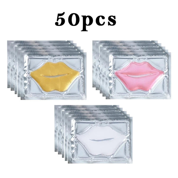 Collagen-Lippenmaske Lippiéra Care | 50er Set | Feuchtigkeitsspendend & Straffend | Gel-Pads für zarte, gepflegte Lippen