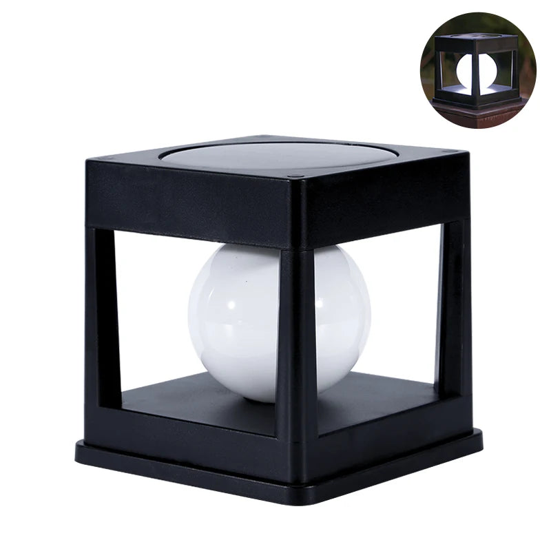 Solar Pfostenleuchte LumiPillar Eco | Wasserdicht & Kabellos | 8 Stunden Beleuchtung | Für Garten, Tore & Holzpfosten