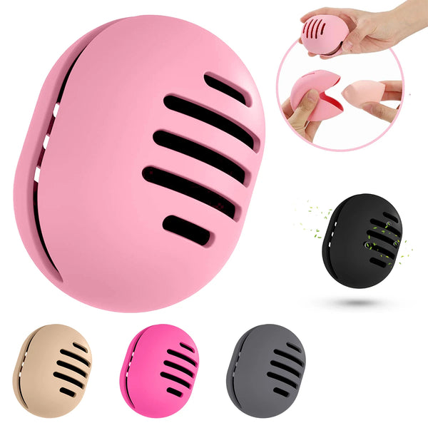 Silikon-Aufbewahrungsbox PuffaPod | Belüfteter Beautyblender-Behälter | Wiederverwendbar & Reisegeeignet | Flexibel & Hygienisch