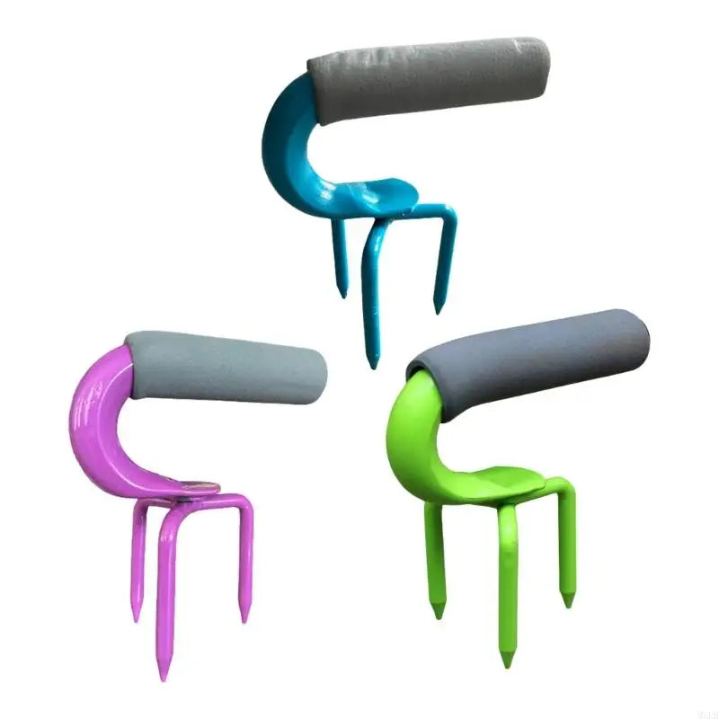 Terravix Unkrautentferner aus Carbonstahl | Rostfrei & ergonomisch | Hand-Tool zur Bodenbelüftung & Gartenpflege | 17×13×8 cm