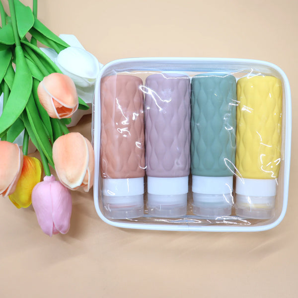 FlexiFill Reise Nachfüllflaschen Set | Weiche Silikonflaschen & Sprühbehälter | Auslaufsicher & TSA-konform | Für Shampoo, Lotion & Kosmetik